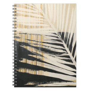 Goldener Raffiabast - Palmwedel Notizblock
