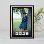 Goldener Rahmen - Klasse der Einladung zur Folie 2 (Stehend vorne)