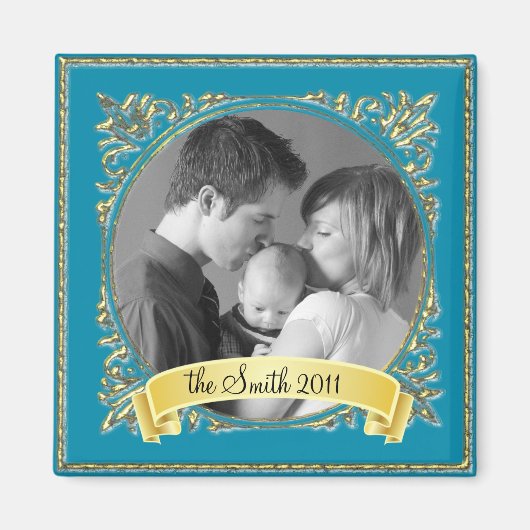 Goldener Rahmen Magnet (Vorne)