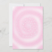 Goldener Rahmen mit Blume und Blätter Save The Date (Rückseite)