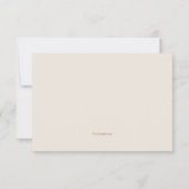 Goldener Rahmen mit Flügeln Danke Karte (Rückseite)