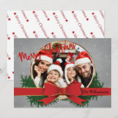 Goldener Rahmen mit rotem Foto (Vorne/Hinten)