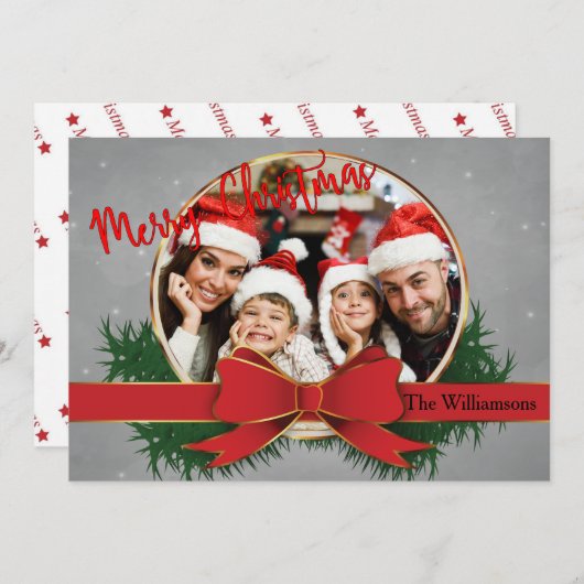 Goldener Rahmen mit rotem Foto (Vorne/Hinten)