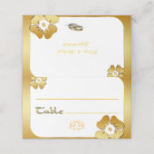 Goldener Rahmen Platzkarte (Außenseite Aufgefaltet)