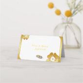 Goldener Rahmen Platzkarte (Rückseite)