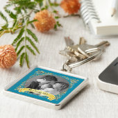 Goldener Rahmen Schlüsselanhänger (Seite)