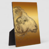 Goldener Ram - Chinesisches Neujahr 2015 - Fotoplatte (Seite)