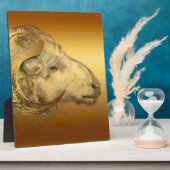 Goldener Ram - Chinesisches Neujahr 2015 - Fotoplatte (Seite)