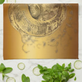 Goldener Ram - Chinesisches Neujahr 2015 - Handtuch (Gefaltet)