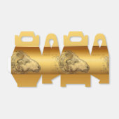 Goldener Rast Chinanisches Neujahr Zodiac Gefallen Geschenkschachtel (Ungefaltet)