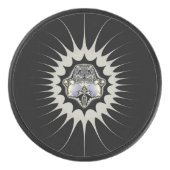 Goldener Raum Eishockey Puck (Vorderseite)