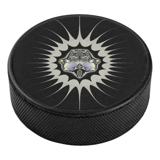 Goldener Raum Eishockey Puck (3/4)