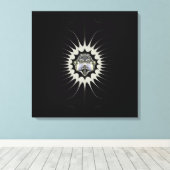 Goldener Raum Leinwanddruck (Insitu (Holzboden))