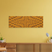 Goldener Raum Leinwanddruck (Insitu (Wohnzimmer))