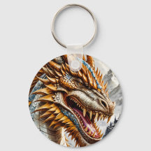 Goldener realistischer Drache