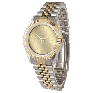 Goldener Rechtsanwalt der Zeit- Personalizable am Armbanduhr