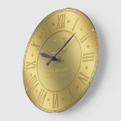 Goldener Rechtsanwalt der Zeit-| Personalizable am Große Wanduhr (Winkel)