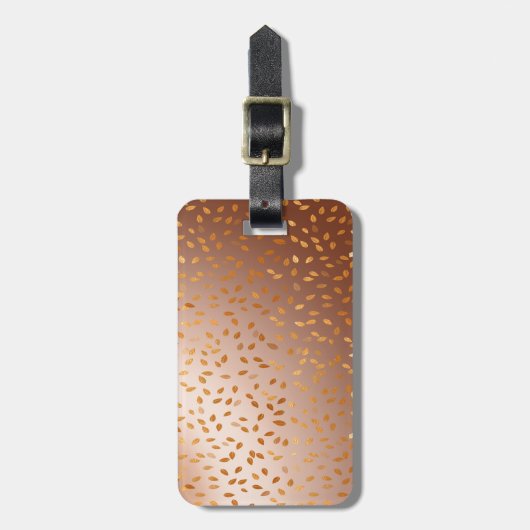 Goldener Regen Gepäckanhänger (Vorderseite vertikal)