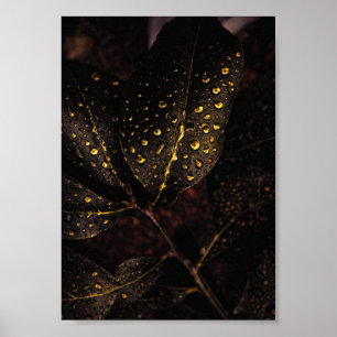 Goldener Regen Glanz – Natürliche Eleganz Poster
