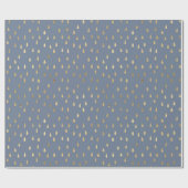 Goldener Regen lässt Muster-Packpapier - Grau Geschenkpapier (Flach)