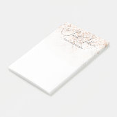 Goldener Regen Personalisiert Beruflich Post-it Klebezettel (angewinkelt)