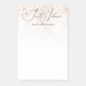 Goldener Regen Personalisiert Beruflich Post-it Klebezettel (Vorderseite)