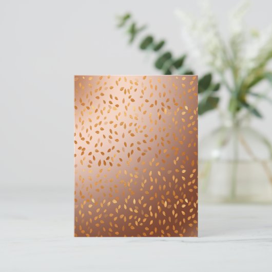 Goldener Regen Postkarte (Stehend Vorderseite)