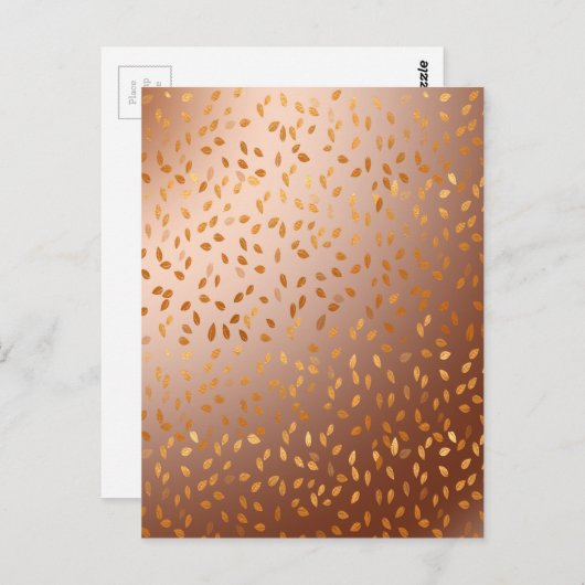 Goldener Regen Postkarte (Vorne/Hinten)
