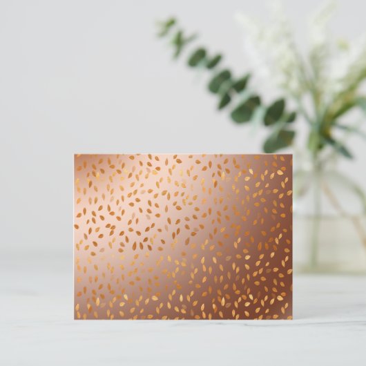 Goldener Regen Postkarte (Stehend Vorderseite)