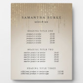 Goldener Regen | Preis- und Dienstleistungsanzeige Fotoplatte (Vorderseite)