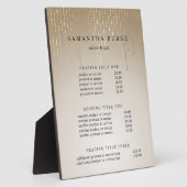 Goldener Regen | Preis- und Dienstleistungsanzeige Fotoplatte (Seite)