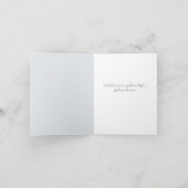 Goldener Regen Romantischer Hochzeitstag Einladung (Innenseite)