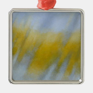 Goldener Regen Silbernes Ornament