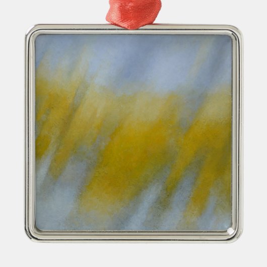 Goldener Regen Silbernes Ornament (Vorne)