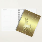 Goldener Rentierschneeholidayplan Planer (Anzeige)