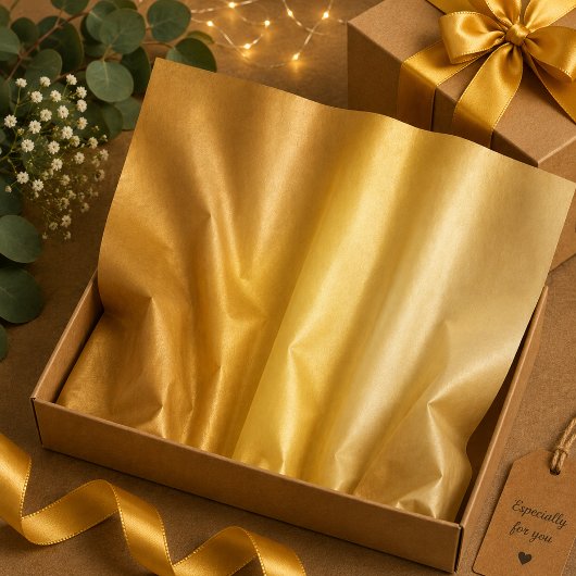 Goldener Rest Seidenpapier