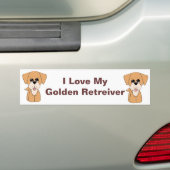 Goldener Retreiver Autoaufkleber (Auf Auto)