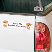 Goldener Retreiver Autoaufkleber (Auf Lkw)