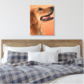 Goldener Retriever 5 Leinwanddruck (Insitu (Schlafzimmer))