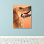 Goldener Retriever 5 Leinwanddruck (Insitu (Holzboden))