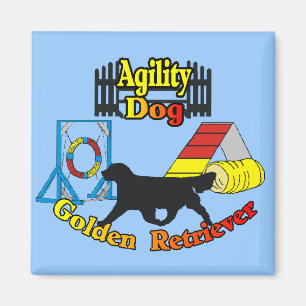 Goldener Retriever-Agility-Hundegeschenke Magnet