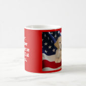 Goldener Retriever alle amerikanische Welpen-Tasse Kaffeetasse (Mittel)