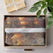 Goldener Retriever als Feuerwehrmann - Seidenpapier (Geschenk)