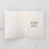 Goldener Retriever Ältere Geburtstage Karte (Innenseite)