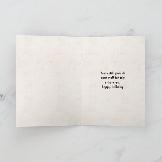 Goldener Retriever Ältere Geburtstage Karte (Innenseite)