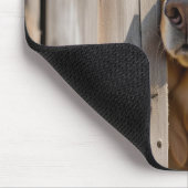 Goldener Retriever an der Barenttür Mousepad (Ecke)