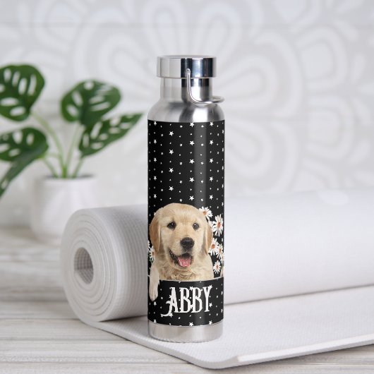 Goldener Retriever auf Stars Trinkflasche (Yoga)