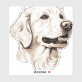 Goldener Retriever Aufkleber (Blatt)