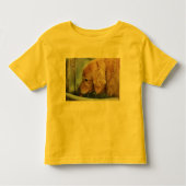 goldener Retriever aus dem Brunnen im Freien Kleinkind T-shirt (Vorderseite)