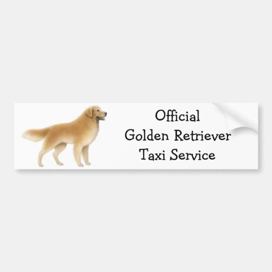 Goldener Retriever-Autoaufkleber Autoaufkleber (Vorne)